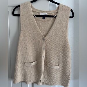 Universal Thread Tan Cardigan Vest